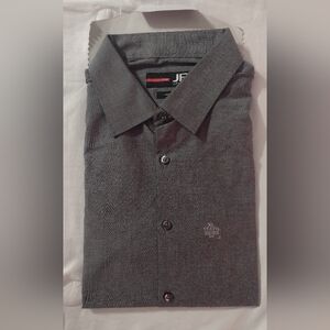 J. Ferrari, Men's XL Gray Shirt Size 17-17 1/2, 32-33 Slim NWT